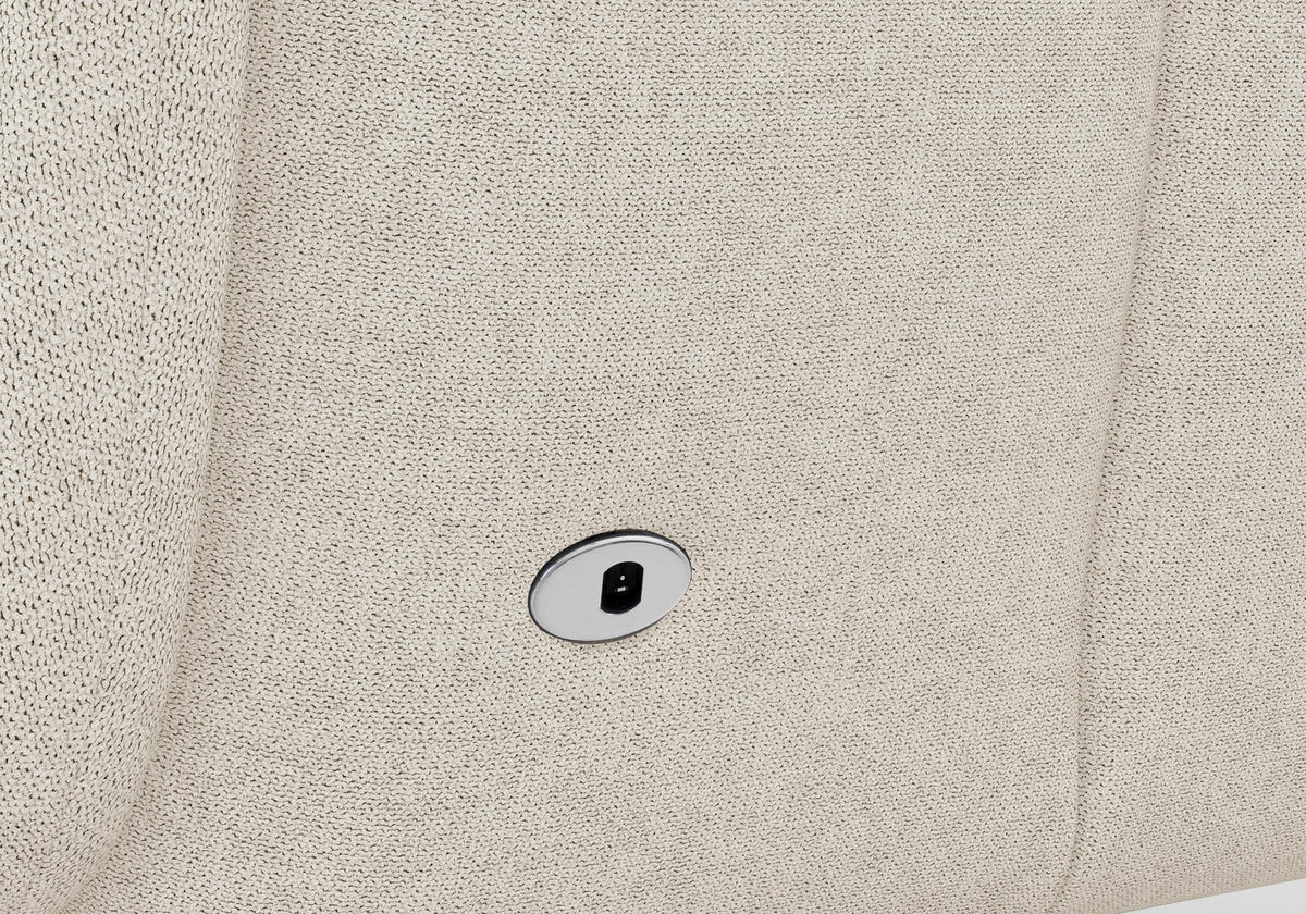 RELAXSESSEL Flachgewebe Kopfteilverstellung, Rücken echt    - Eichefarben/Creme, KONVENTIONELL, Holzwerkstoff/Textil (75/112/82cm) - Sit & More