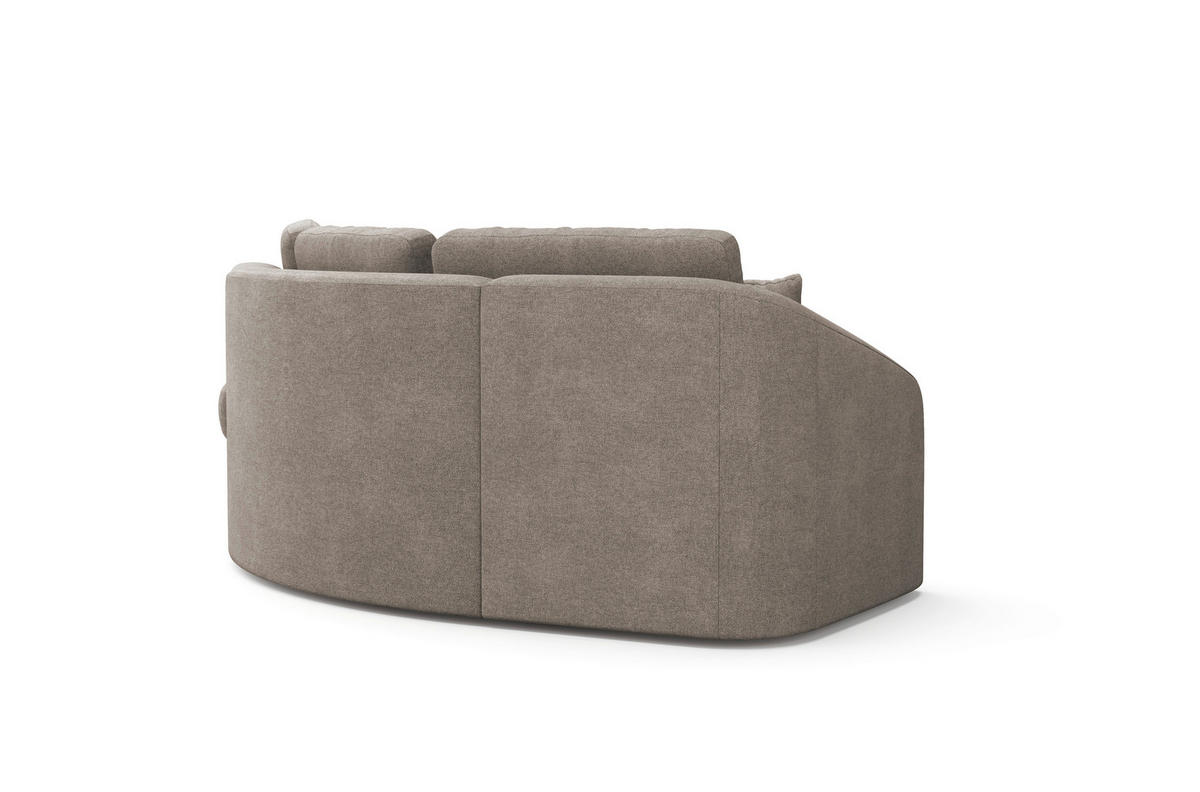 ECKSOFA in Mikrofaser Braun  - Schwarz/Braun, Modern, Kunststoff/Textil (266/230cm) - Sit & More