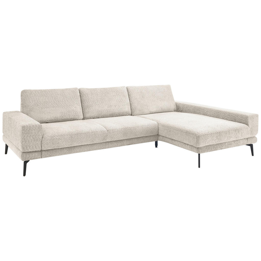 Thumbnail - SetOne by Musterring Ecksofa, Sand, Textil, 3-Sitzer, Ottomane rechts, L-Form, 294x184 cm, Made in EU, Typenauswahl, Fuß...