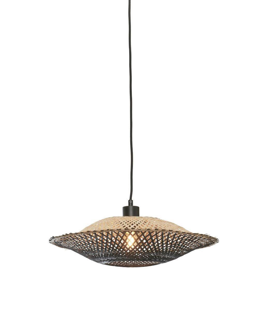 VISEČA SVETILKA  GOOD&MOJO    44/44/12 cm        60 W  - črna/naravne barve, Trend (44/44/12cm) - Good & Mojo