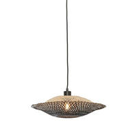 VISEČA SVETILKA  GOOD&MOJO    44/44/12 cm        60 W  - črna/naravne barve, Trend (44/44/12cm) - Good & Mojo