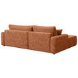 ECKSOFA  in Webstoff Orange  - Schwarz/Orange, KONVENTIONELL, Kunststoff/Textil (192/270cm) - Carryhome