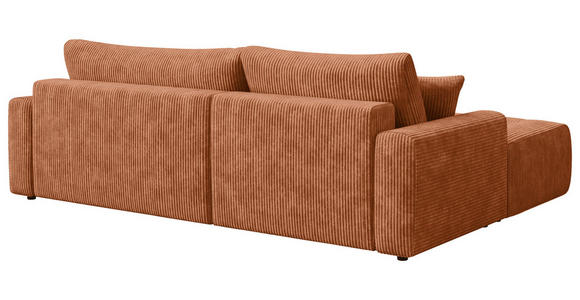 ECKSOFA  in Webstoff Orange  - Schwarz/Orange, KONVENTIONELL, Kunststoff/Textil (192/270cm) - Carryhome