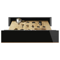 SCHUBLADE 59,7/13,5/53,8 cm   - Schwarz, Basics, Glas/Holz (59,7/13,5/53,8cm) - SMEG