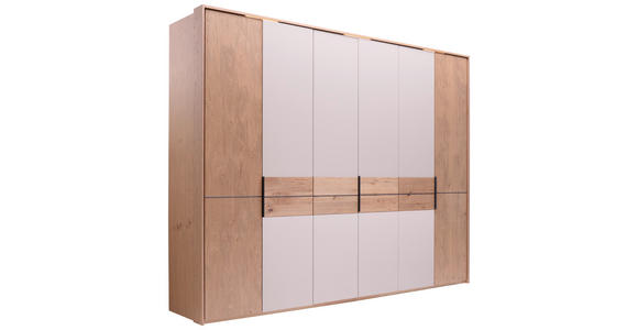 DREHTÜRENSCHRANK  in Taupe, Eichefarben  - Taupe/Eichefarben, KONVENTIONELL, Holz/Holzwerkstoff (300/229/59cm) - Dieter Knoll