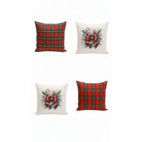 KISSENBEZUG-SET Artfchrst4-86 43/43 cm  - Multicolor, Basics, Textil (43/43cm) - X-Mas