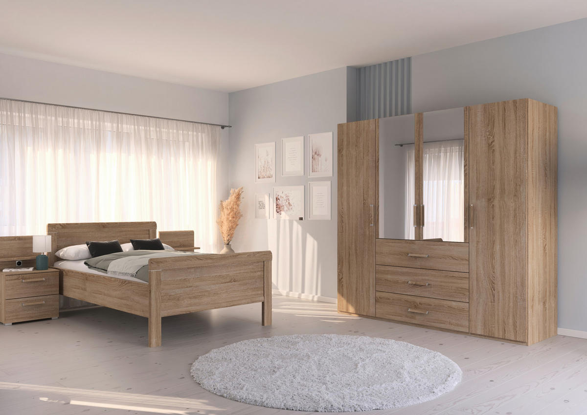 BETT 140/200 cm  in Sonoma Eiche  - Sonoma Eiche, Design (140/200cm) - Novel