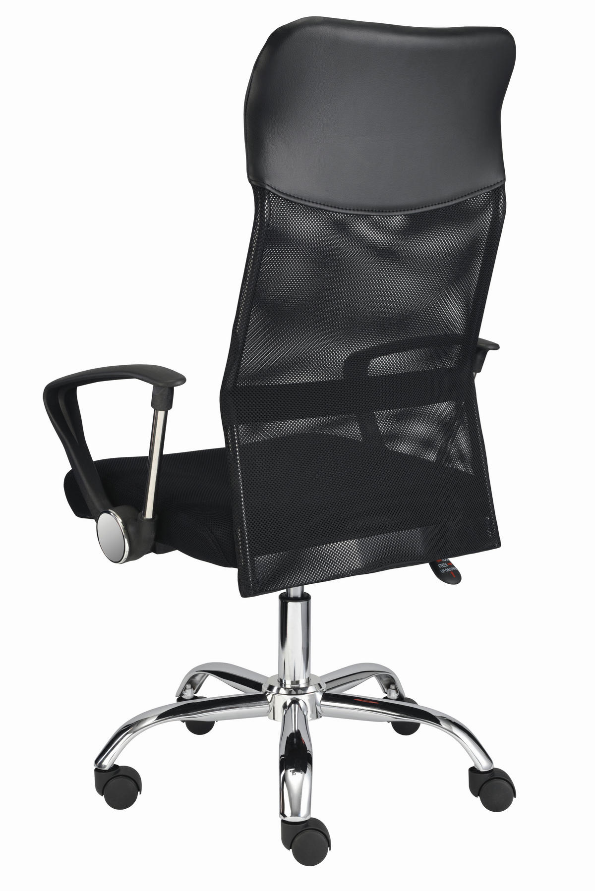 OTOČNÁ STOLIČKA, čierna, chrómová - čierna/chrómová, Basics, kov/plast (113-122/70/64cm) - Carryhome