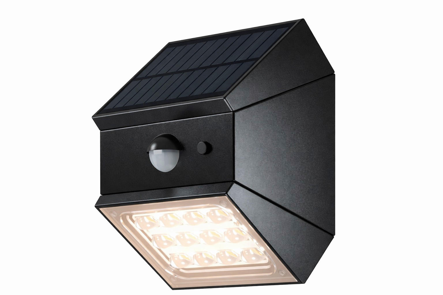 SVJETILJKA SOLARNA  - crna, Basics, plastika (8,8/7,3/9,5cm)