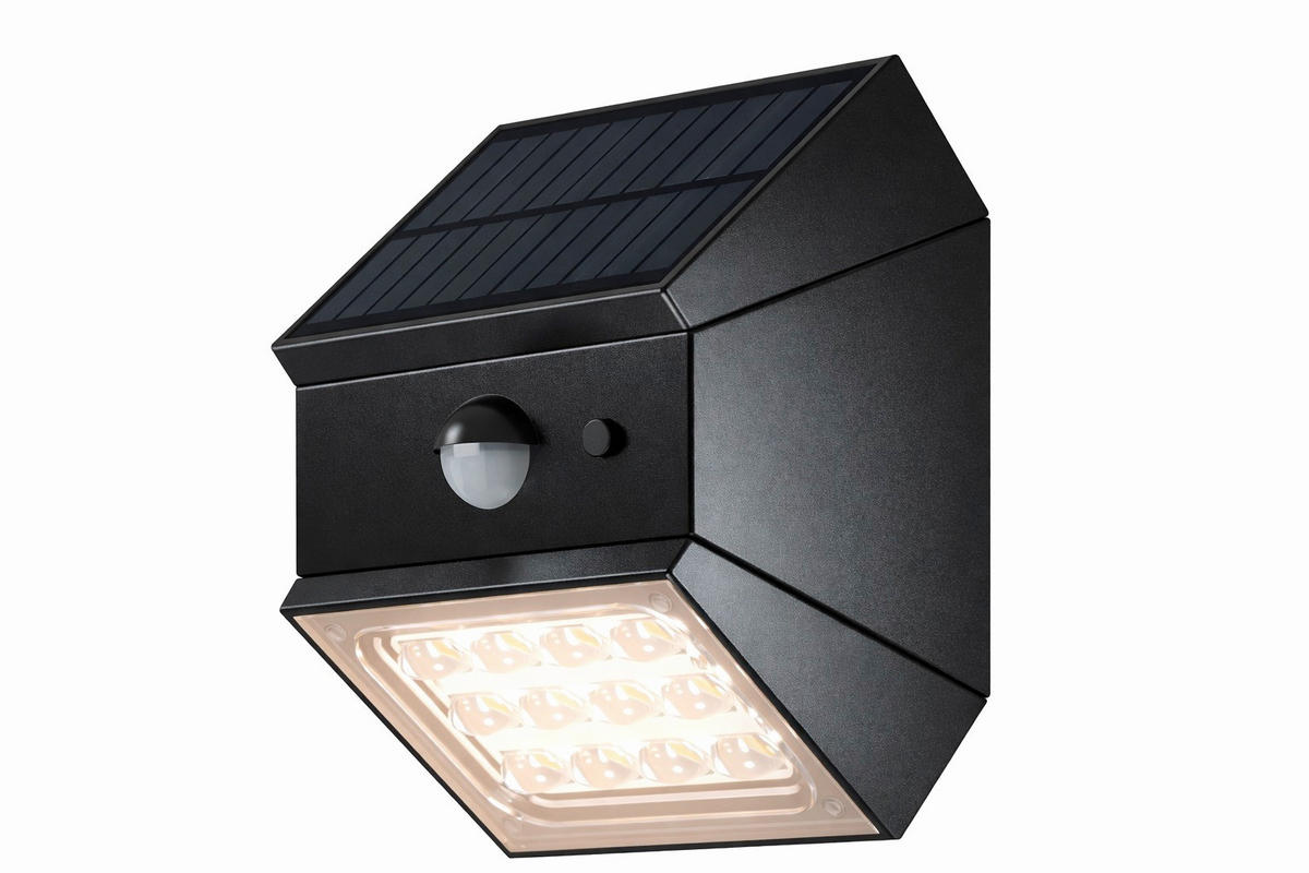 SVJETILJKA SOLARNA  - crna, Basics, plastika (8,8/7,3/9,5cm)