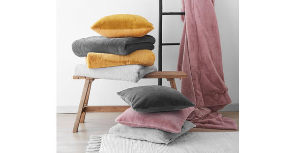 KISSENHÜLLE YUKON 48/48 cm - Anthrazit, Design, Textil (48/48cm) - Novel