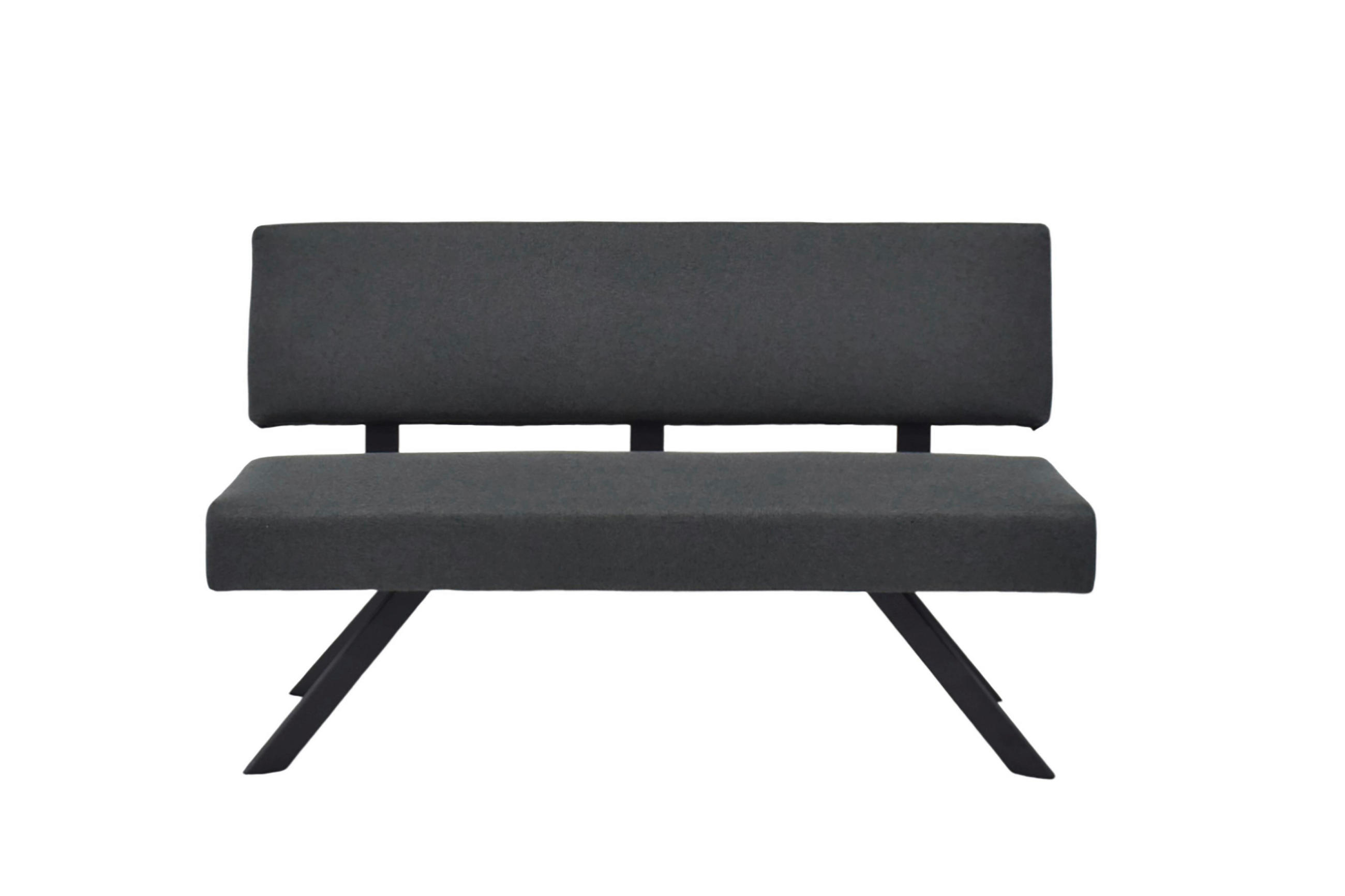 Mid.you Sitzbank Dunkelgrau 83x60x138 cm