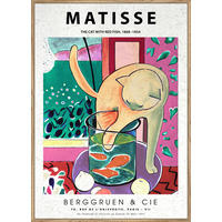 UMETNIŠKI POTISK  51,2/71,2 cm   - barve hrasta/večbarvno, Basics, papir/leseni material (51,2/71,2cm) - Monee