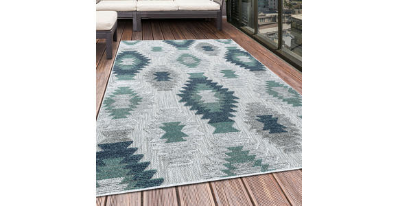 FLACHWEBETEPPICH 240/340 cm Bahama Blau  - Blau, Design, Textil (240/340cm) - Novel