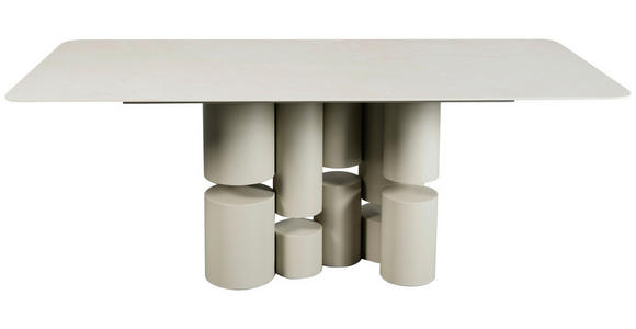 ESSTISCH in Metall, Keramik, Holzwerkstoff 200/100/76 cm  - Beige, Design, Keramik/Holzwerkstoff (200/100/76cm) - Belluti