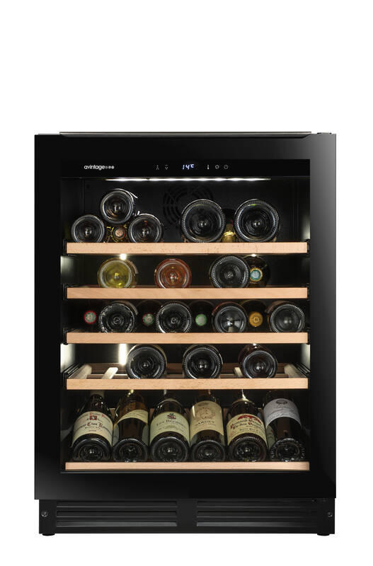 WEINKÜHLSCHRANK AVU50S82  - Basics, Glas/Holz (59,5/81,7/57,4cm)