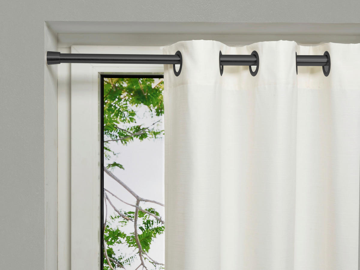FÜGGÖNYKARNIS - fekete, Design, fém (120-220cm) - Homeware