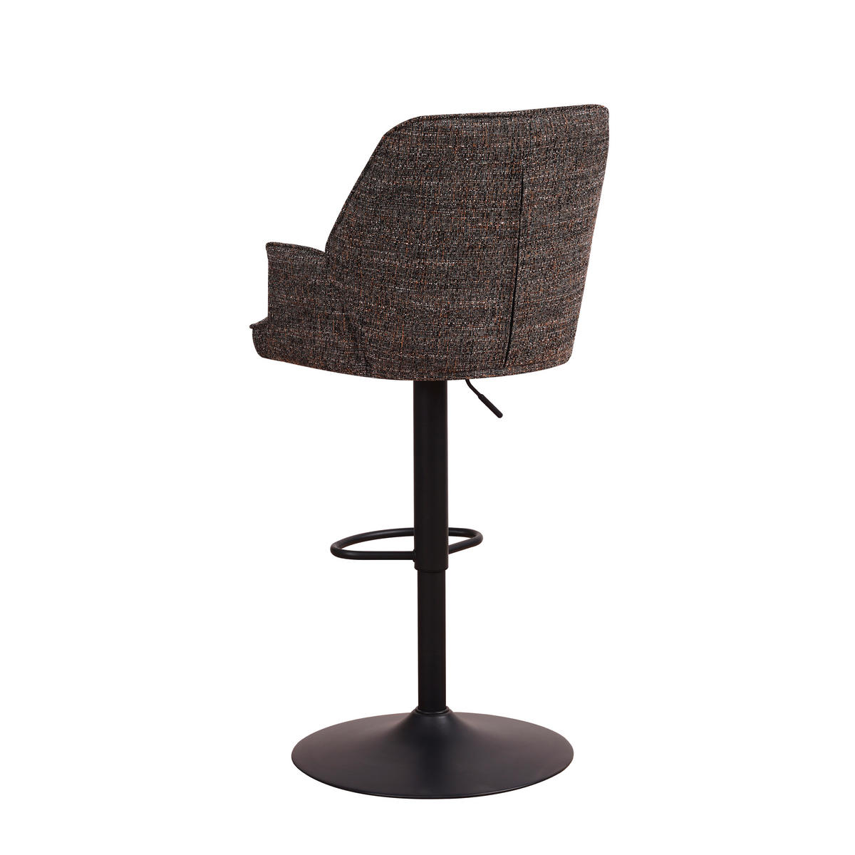SADA BAROVÝCH ŽIDLÍ 2 kusy - černá/tmavě šedá, Moderní, kov/textil (54/100/58cm) - MID.YOU