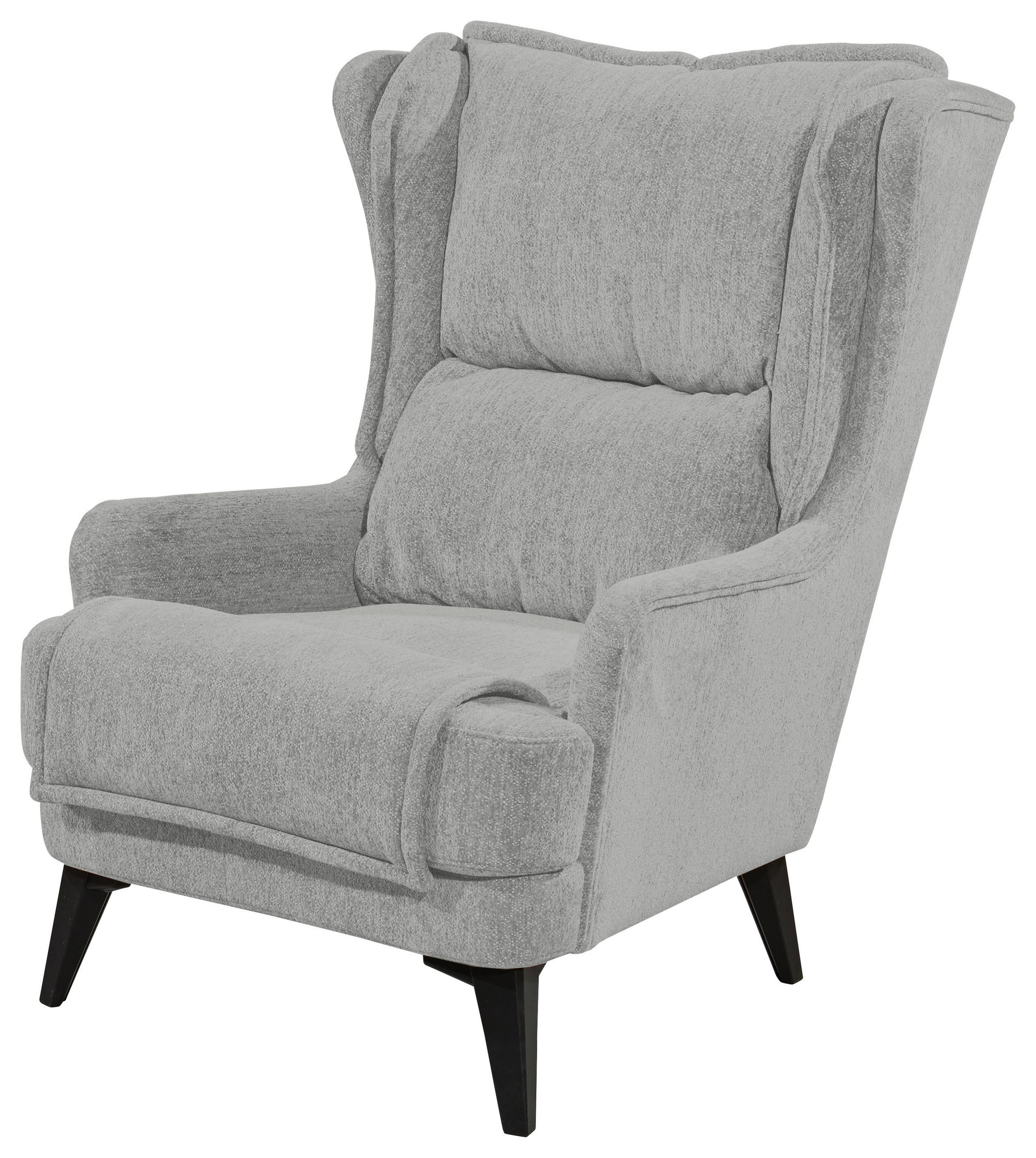 NASLONJAČ tekstil, drvni materijal  siva   - siva/crna, Moderno, drvni materijal/tekstil (86/104/109cm) - MID.YOU