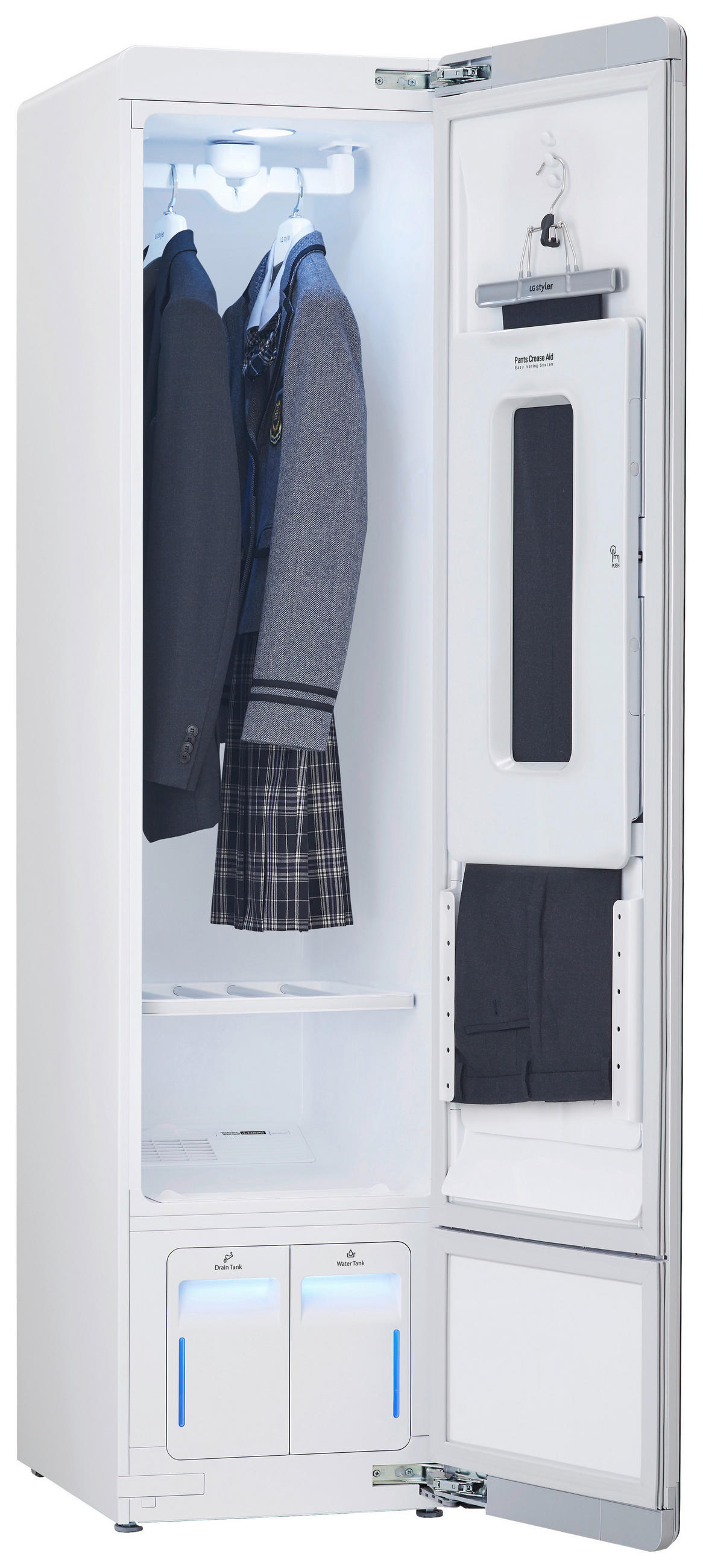 SELBSTREINIGUNGSSYSTEM - Schwarz, Trend, Kunststoff/Metall (44.5/185/58.5cm) - LG