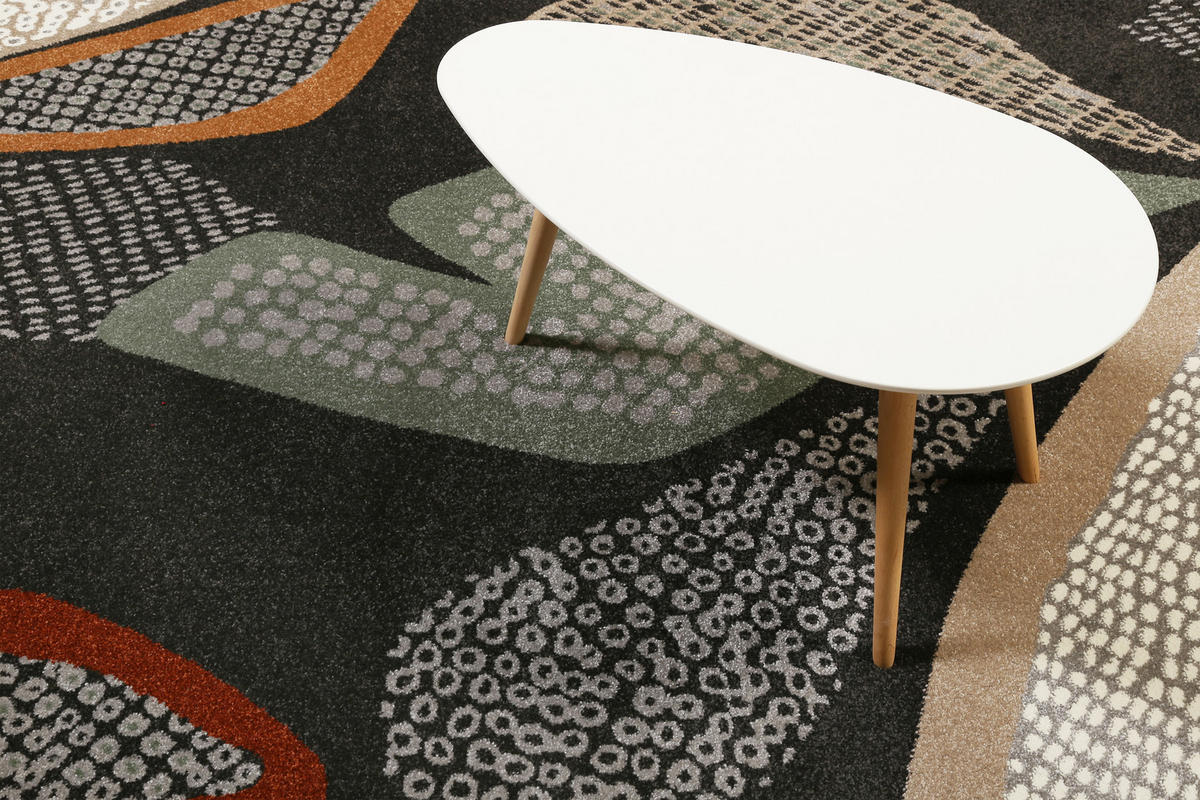 FLACHWEBETEPPICH 80/150 cm Hazel Anthrazit, Braun, Grün, Schwarz, Beige  - Anthrazit/Beige, Design, Textil (80/150cm) - Esprit