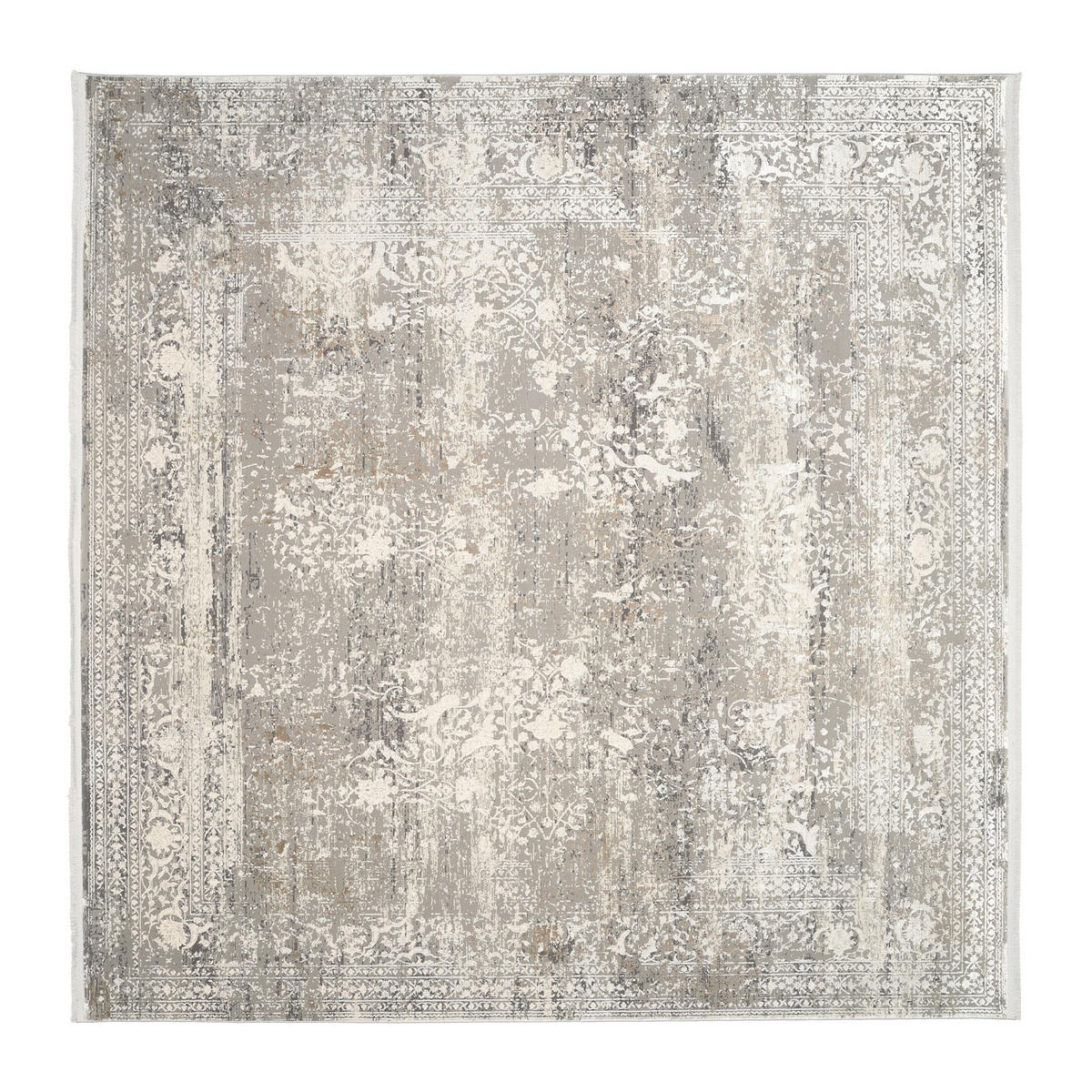 WEBTEPPICH 240/240 cm Avignon Grau, Goldfarben  - Goldfarben/Grau, Design, Textil (240/240cm) - Dieter Knoll