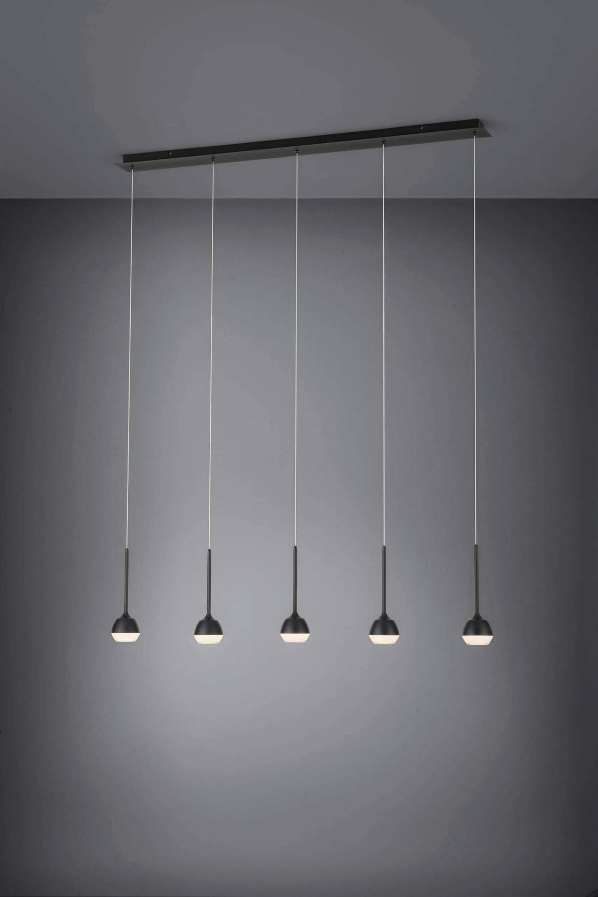 LED-HÄNGLAMPA Nucetto 117/10/150 cm  - klar/svart, Basics, metall/plast (117/10/150cm) - Eglo