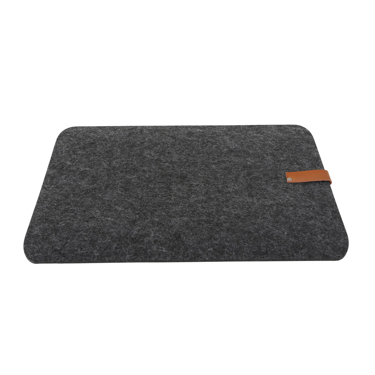 TISCHSET Textil Filz Graphitfarben, Grau, Beige  - Beige/Graphitfarben, Basics, Textil (35/45cm) - Ambia Home