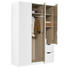 SCHRANK 3-türig Weiß - Weiß, KONVENTIONELL, Holzwerkstoff (136/197/54cm) - Xora SCHRANK 3-türig Weiß - Weiß, KONVENTIONELL, Holzwerkstoff (136/197/54cm) - Xora