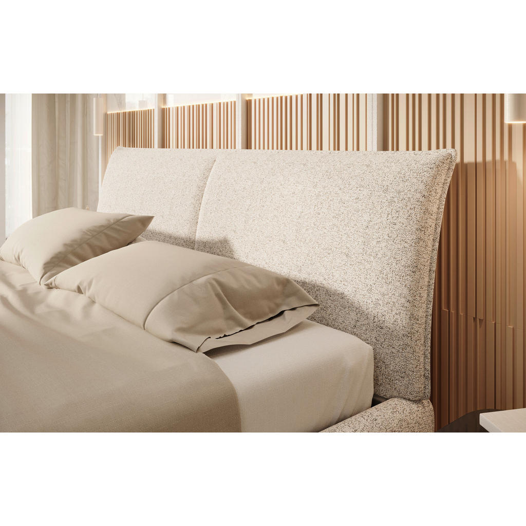 Thumbnail - Esposa Polsterbett, Braun, Schwarz, Ecru, Holz, Birke, 180x200 cm, Fsc, Reach, Made in EU, Oeko-Tex® Standard 100, Bettk...