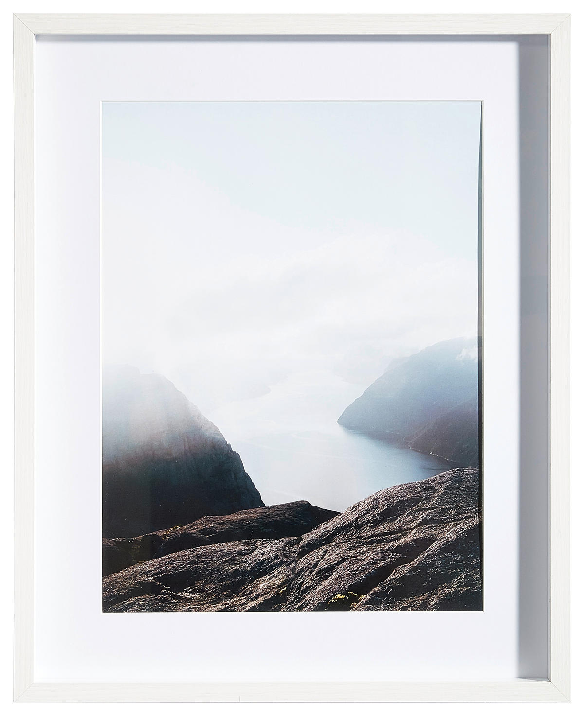 FOTORAHMEN in Weiss  - Weiss, Basics, Glas/Holz (42/52/3cm)