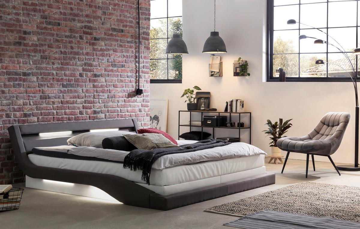 XXL-SESSEL Samt Grau, Schwarz    - Schwarz/Grau, MODERN, Textil/Metall (76/85,6/85,6cm) - Livetastic