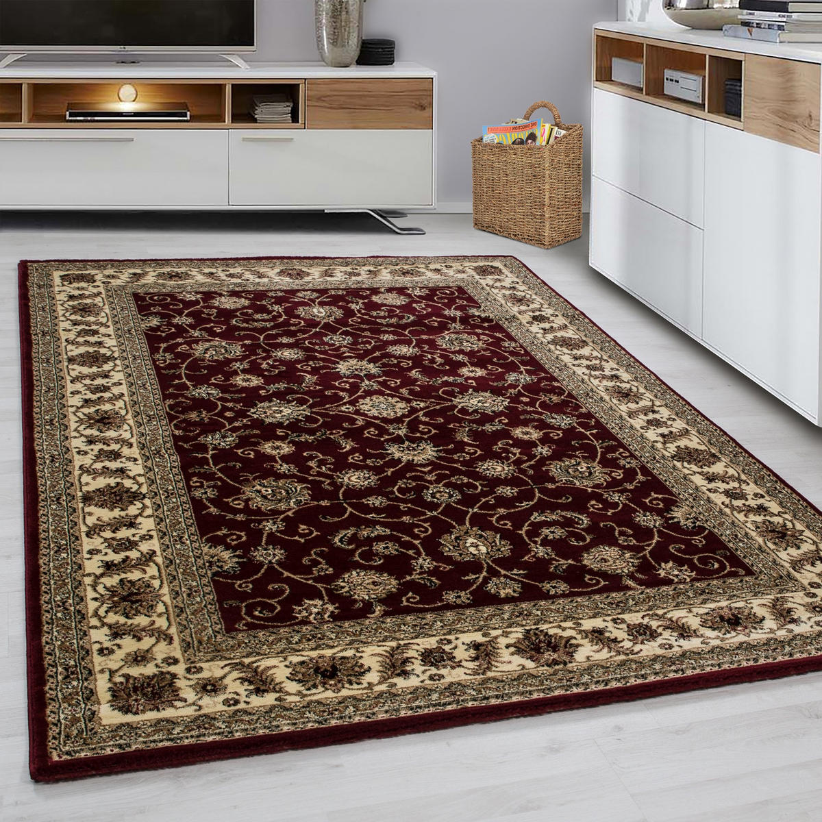 WEBTEPPICH 200/290 cm Marrakesh Rot, Beige  - Beige/Rot, KONVENTIONELL, Textil (200/290cm) - Novel