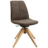 STUHL  in Flachgewebe  - Eichefarben/Eiche Wotan, Design, Holz/Textil (46/85-88/55cm) - Johann Jakob
