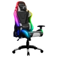 GAMINGSTUHL Schwarz Metall, Kunststoff, Textil   - Schwarz/Grau, MODERN, Kunststoff/Textil (66/128/59,9cm) - X Rocker