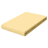 BOXSPRING-SPANNLEINTUCH 90-100/190-220 cm Jersey  - Gelb, Basics, Textil (90-100/190-220cm) - Schlafgut