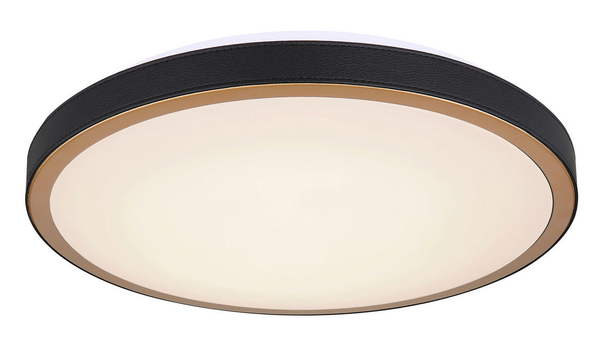 LED-DECKENLEUCHTE 24 W  42/9,5 cm    - Weiss/Opal, Basics, Leder/Kunststoff (42/9,5cm) - Globo