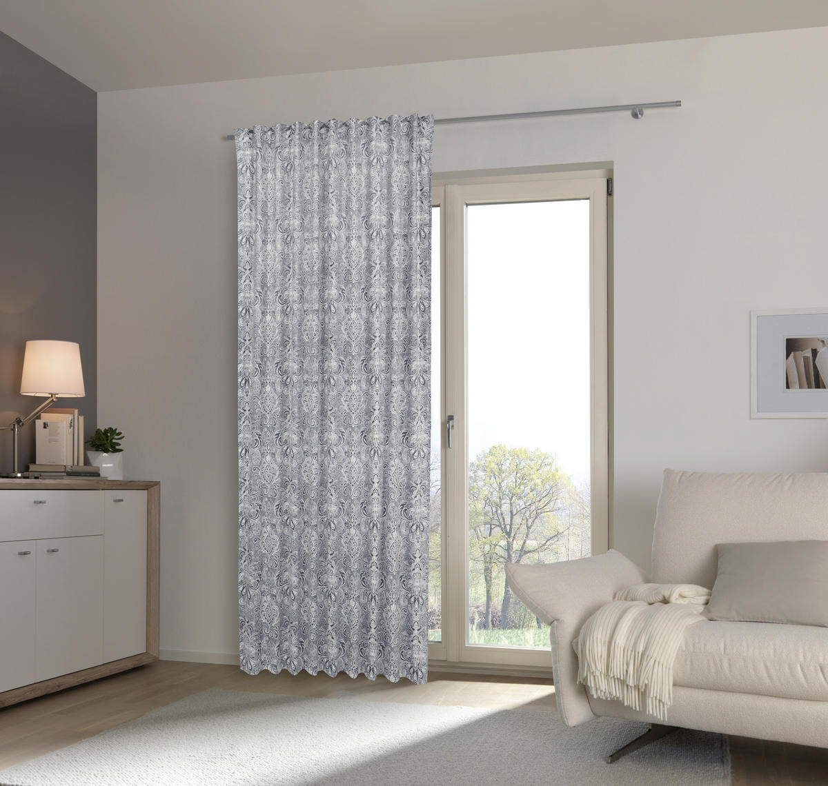 FERTIGVORHANG  Verdunkelung  135/245 cm   - Grau, Design, Textil (135/245cm) - Esposa