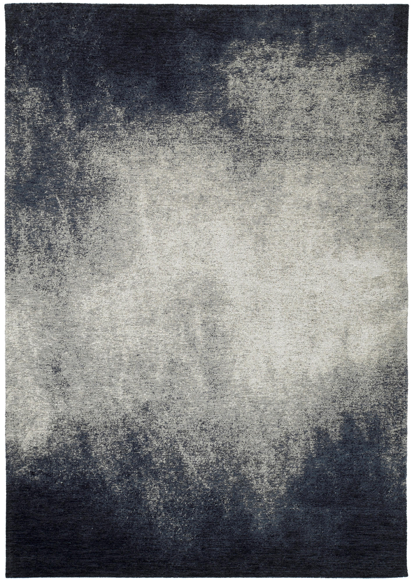 FLACHWEBETEPPICH 68/130 cm Lykaris Schwarz, Dunkelgrau  - Dunkelgrau/Schwarz, Design, Kunststoff/Textil (68/130cm) - Novel