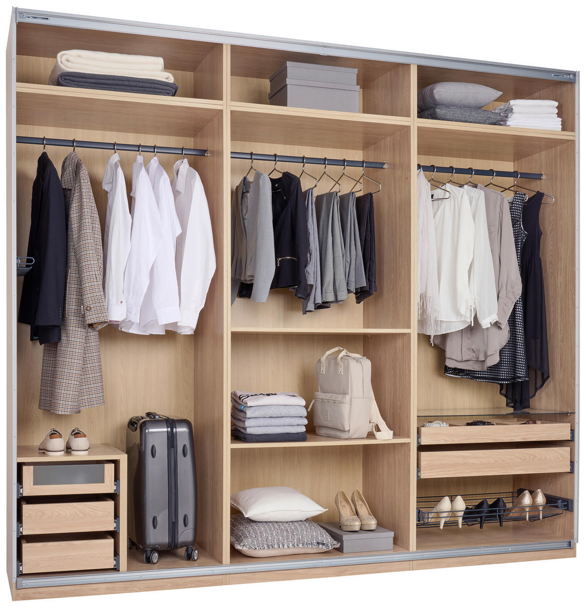 KORPUS ORMARA  boje hrasta  91,1/242,2/56,5 cm    - boje hrasta, Konvencionalno, drvni materijal (91,1/242,2/56,5cm) - Hom`in