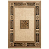 WEBTEPPICH 200/290 cm Schwarz, Goldfarben rechteckig  - Goldfarben/Schwarz, Basics, Textil (200/290cm) - Novel