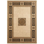 WEBTEPPICH 133/195 cm Schwarz, Goldfarben  - Goldfarben/Schwarz, Basics, Textil (133/195cm) - Novel