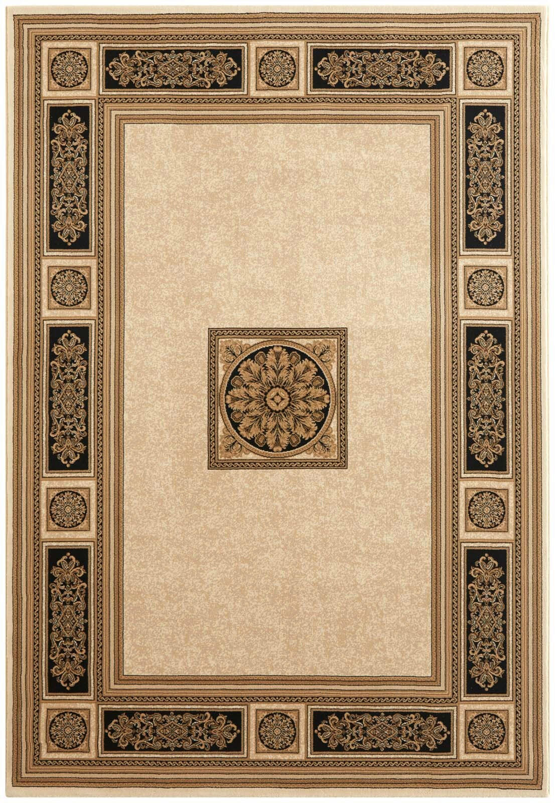 Novel Webteppich Gold, Schwarz 80x150 cm