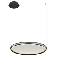 LED FÜGGŐLÁMPA 63/60/150 cm  - fekete/fehér, Design, műanyag/fém (63/60/150cm) - Globo