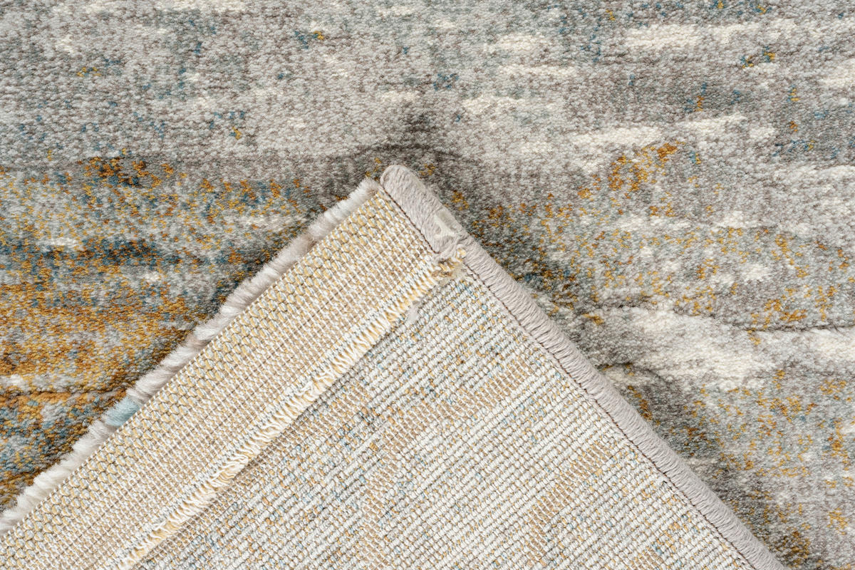 WEBTEPPICH  Wohnzimmer 200/290 cm Argentum Türkis, Taupe, Goldfarben  - Türkis/Taupe, Design, Kunststoff/Textil (200/290cm) - Novel