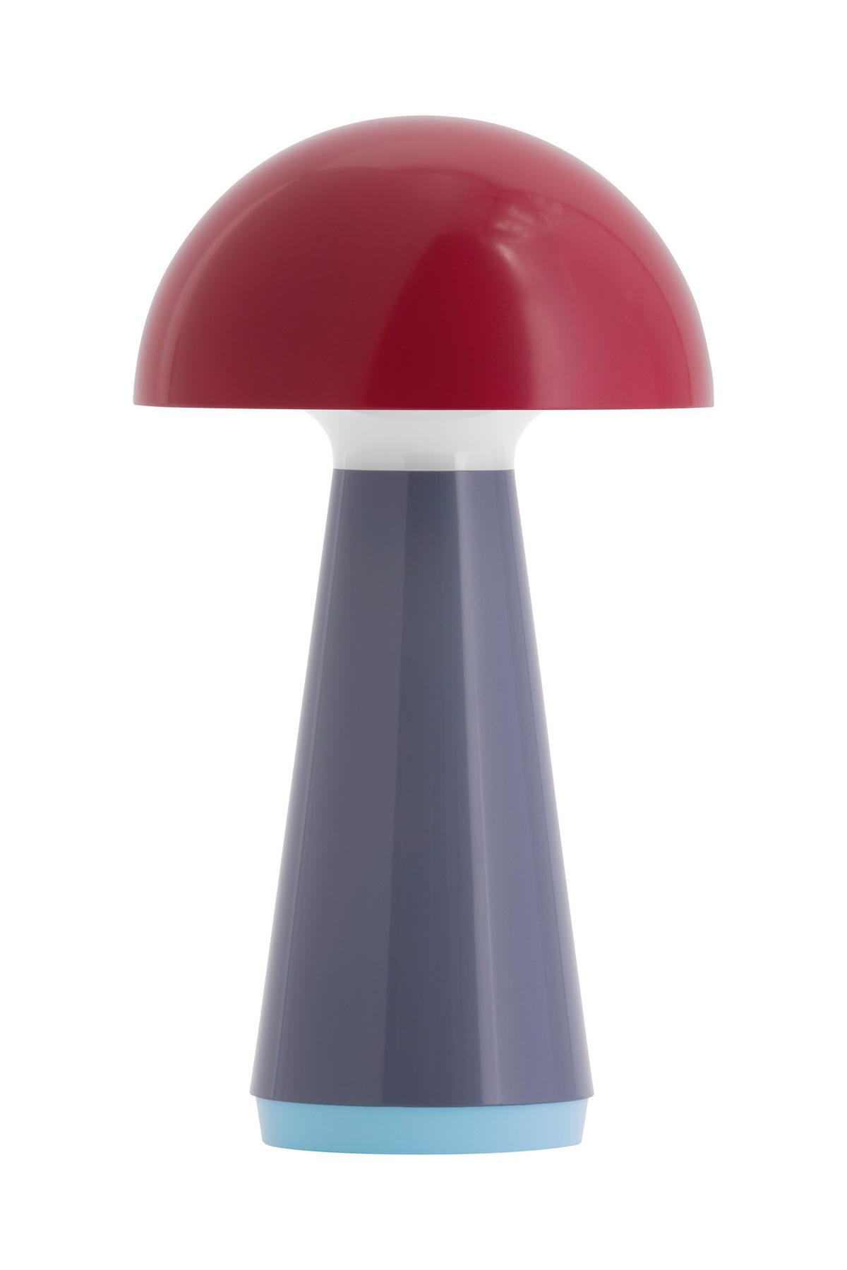 LED-TISCHLEUCHTE REMEMBER 16/28 cm  - Grau/Dunkelrot, Basics, Kunststoff (16/28cm) - REMEMBER