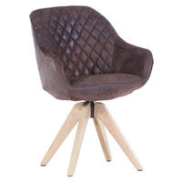 ARMLEHNSTUHL  in Mikrofaser  - Eichefarben/Dunkelbraun, LIFESTYLE, Holz/Textil (60/83/65cm) - Landscape