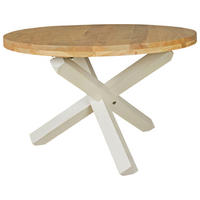 ESSTISCH in Holz 120/120/75 cm  - Weiß/Akaziefarben, Design, Holz (120/120/75cm) - MID.YOU