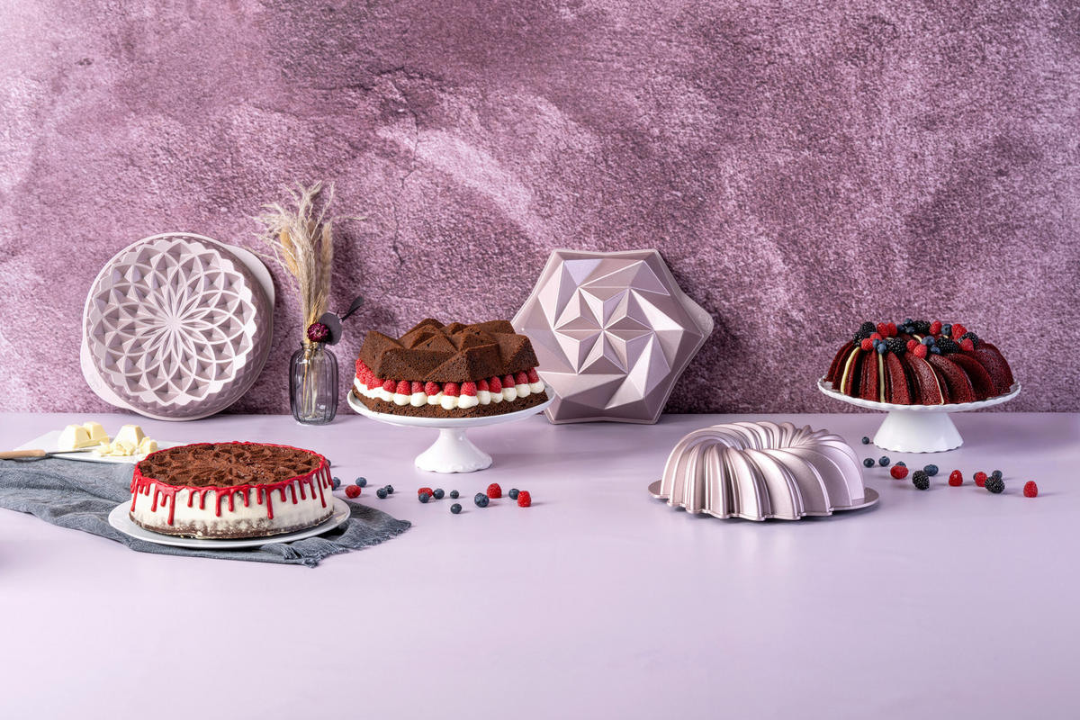 BACKFORM - Pink, Basics, Metall (24cm) - Dr.Oetker