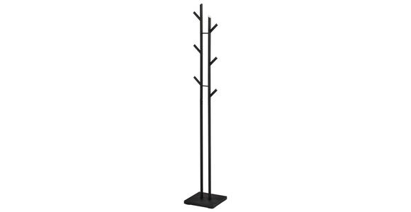 KLEIDERSTÄNDER in Chromfarben, Schwarz 28,5/177/28,5 cm - Chromfarben/Schwarz, MODERN, Metall (28,5/177/28,5cm) - Xora